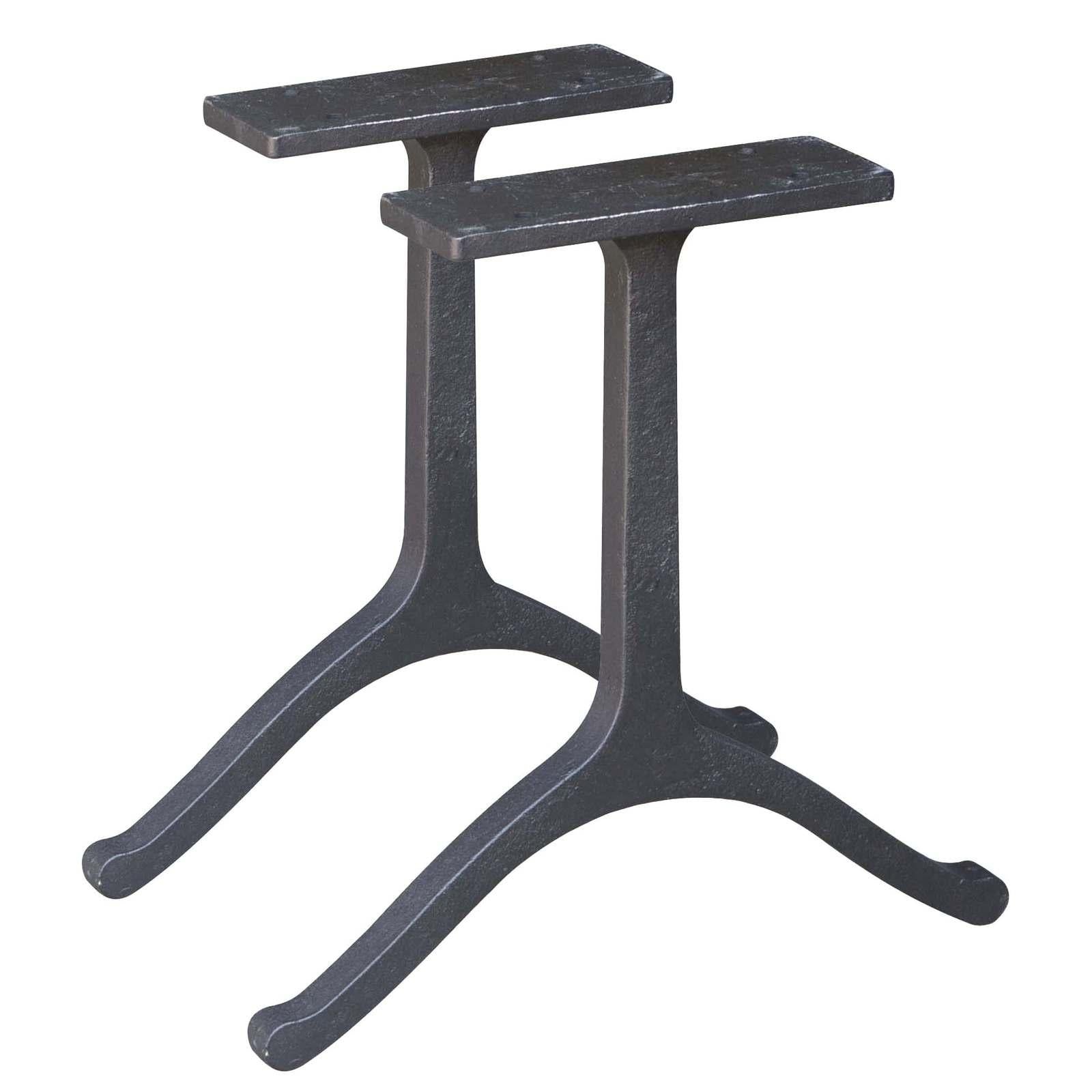 YW-CL-015-405MM, Table Legs for Bench or Coffee Table, 1 Pair, Wishbone-Shaped