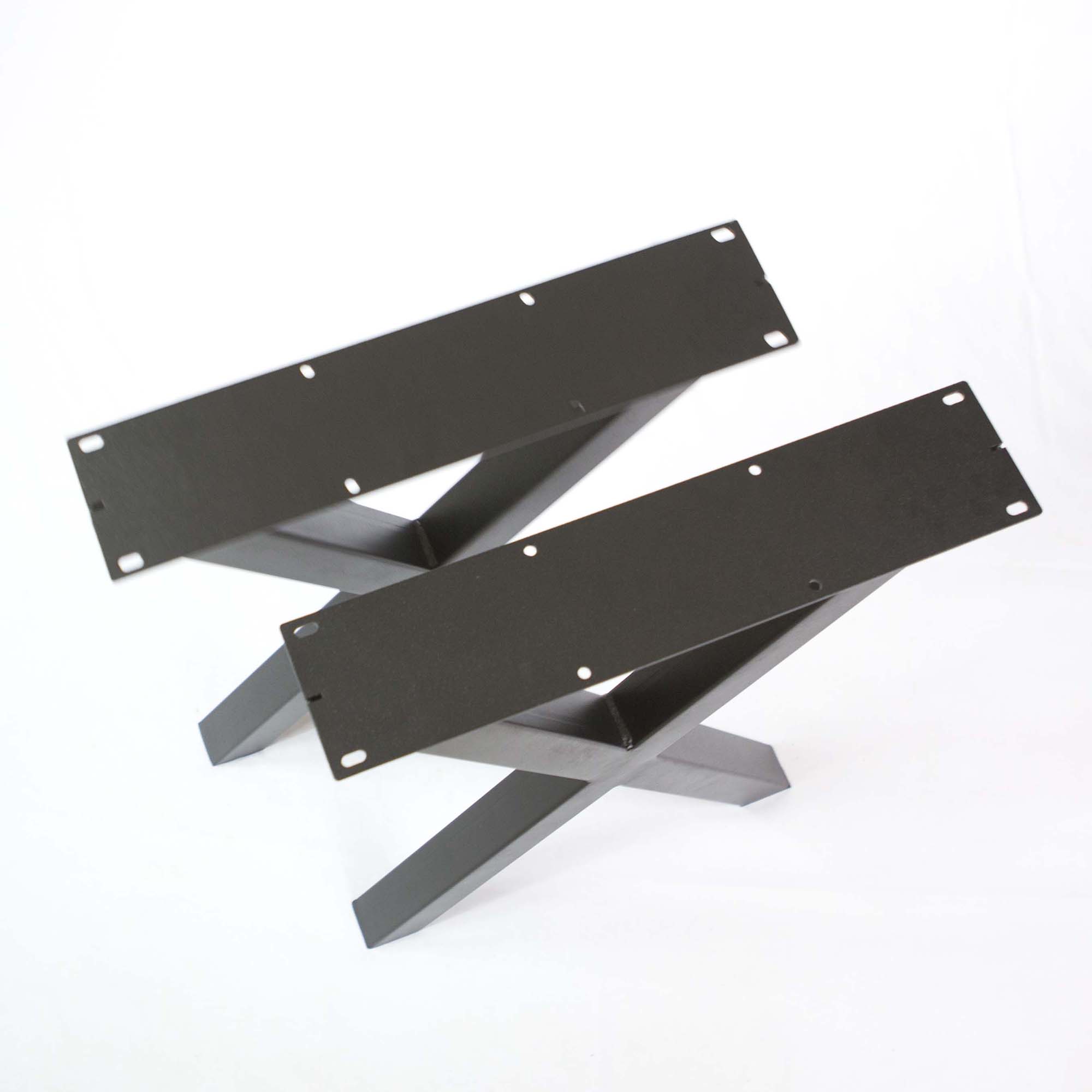 W5037BW Heavy duty Writing desk table X legs, 1 Pair 71cm tall 46cm wide