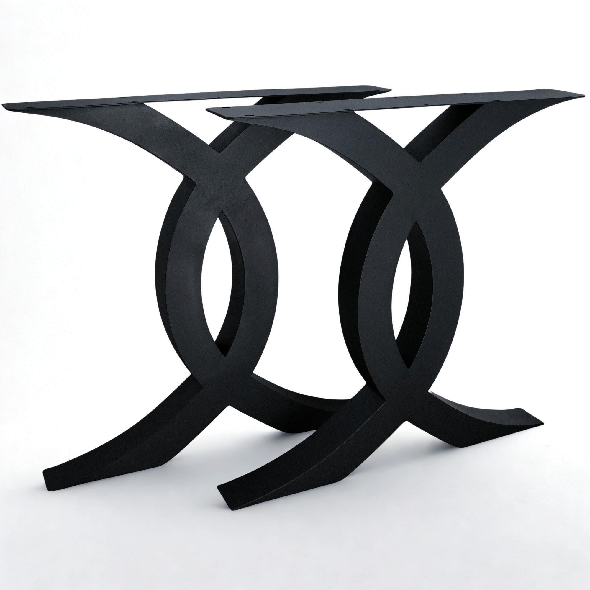 G801396 Flowy Double C-Shaped Dining Table Legs