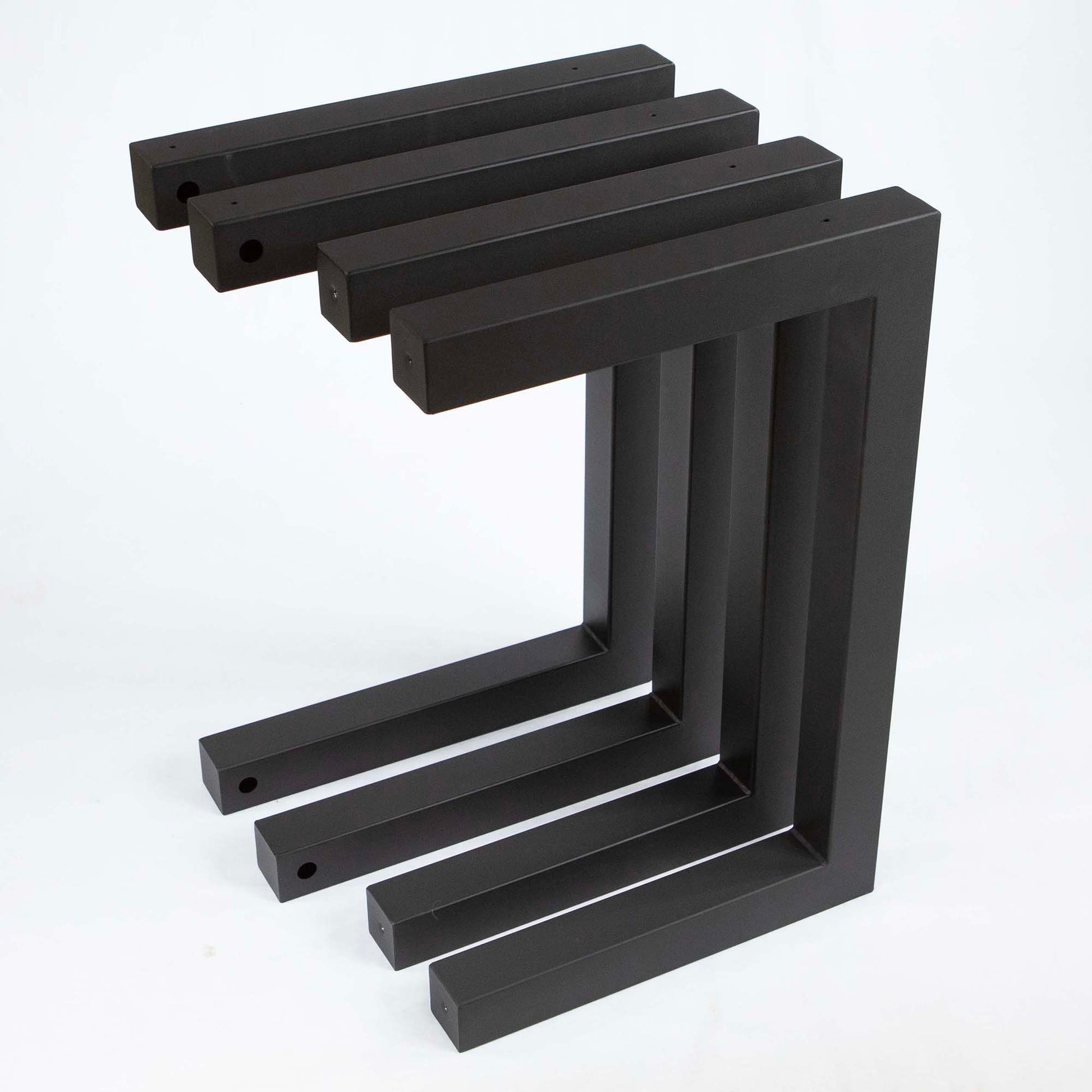 Detail shot of the SS2310 Chevron Dining Table Legs, focusing on the clean lines and unique chevron pattern.