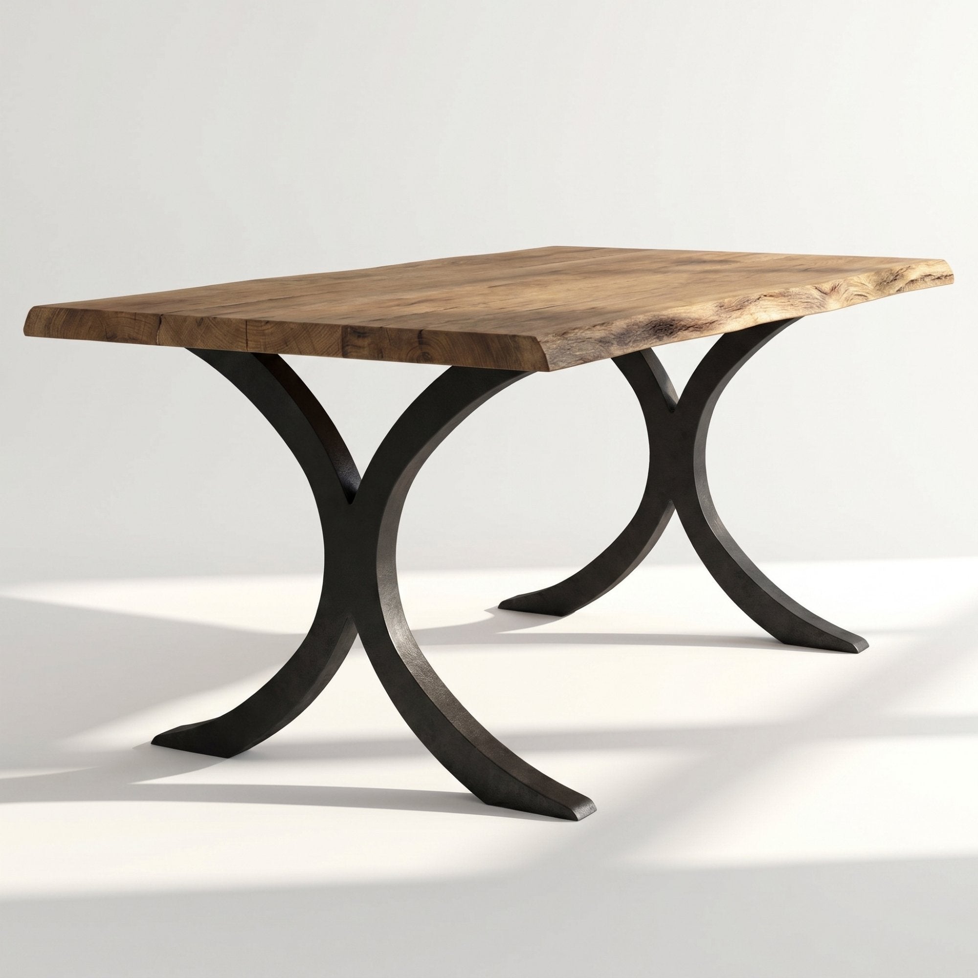 ST3013T - Extra Wide Flowy X-Shaped Dining Table Legs, 1 Pair
