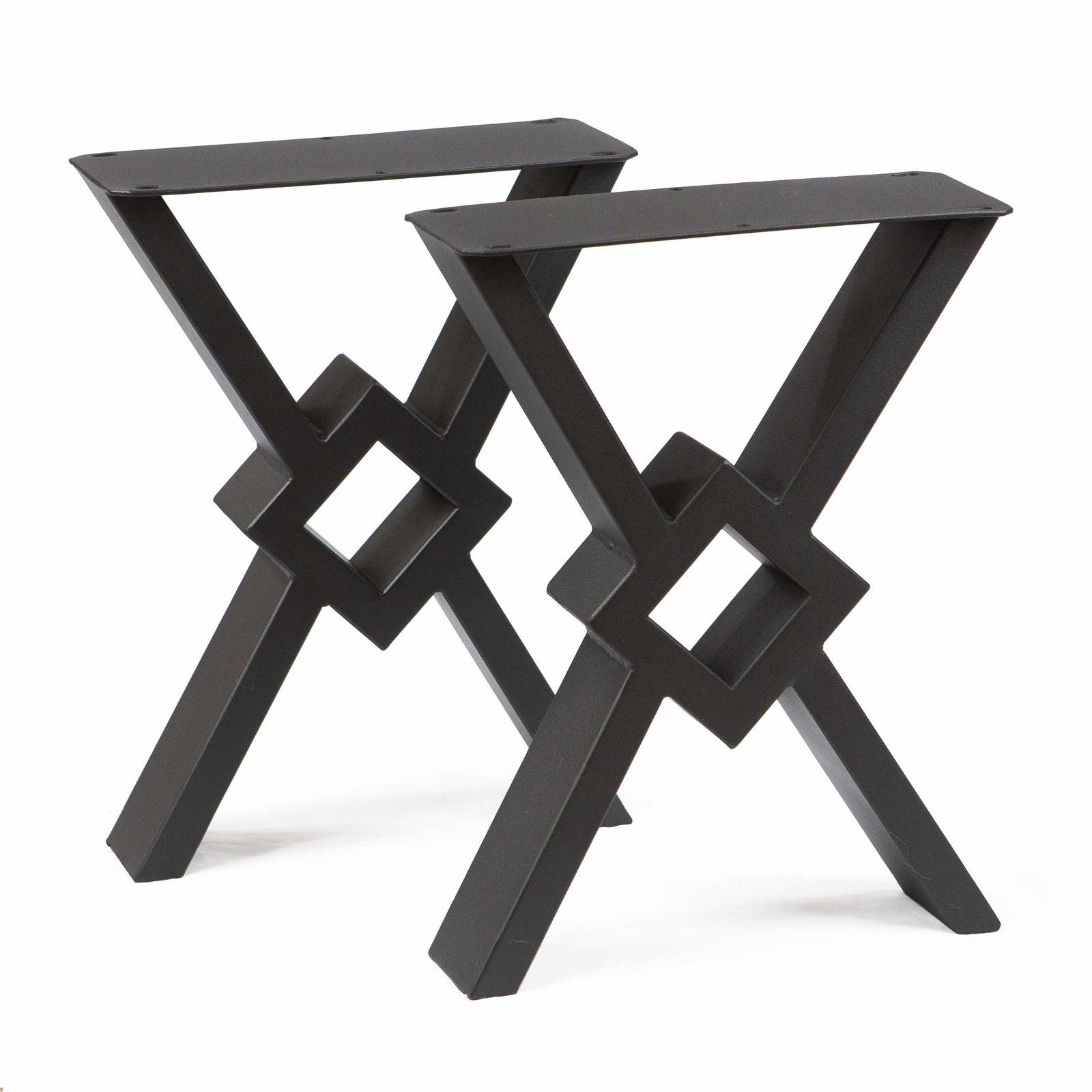 SS1900 Modern X-Shaped Bench Legs, 1 Pair