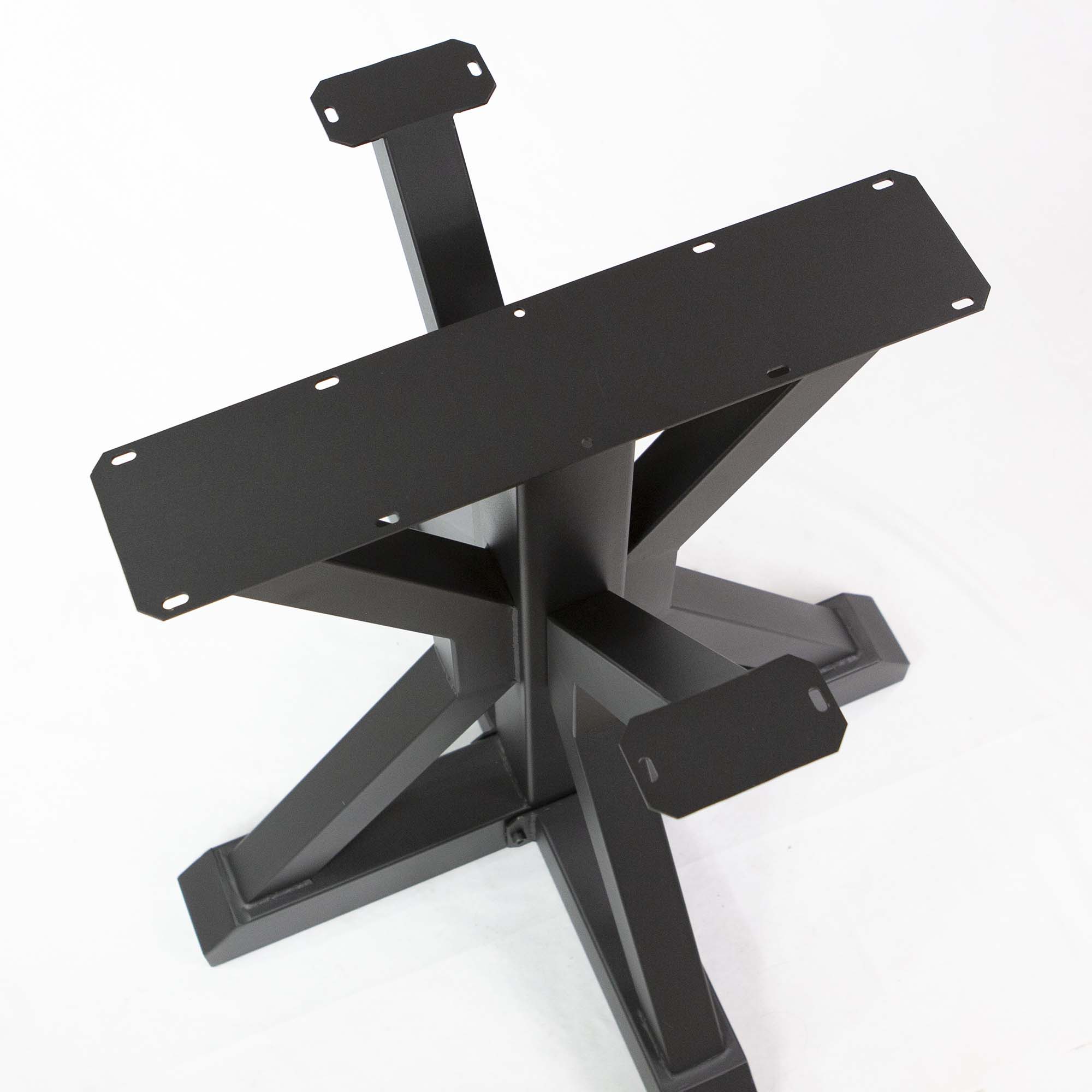SS511 Round Dining Table Legs, 1 Set, Metal Trestle 710mm tall