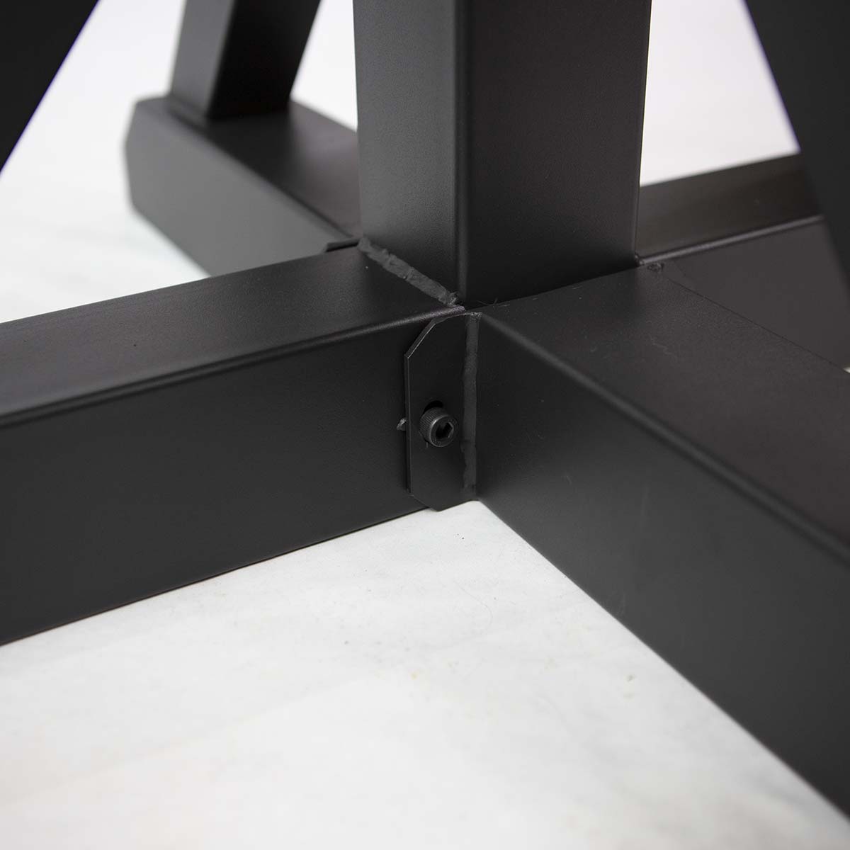 SS511 Round Dining Table Legs, 1 Set, Metal Trestle 710mm tall
