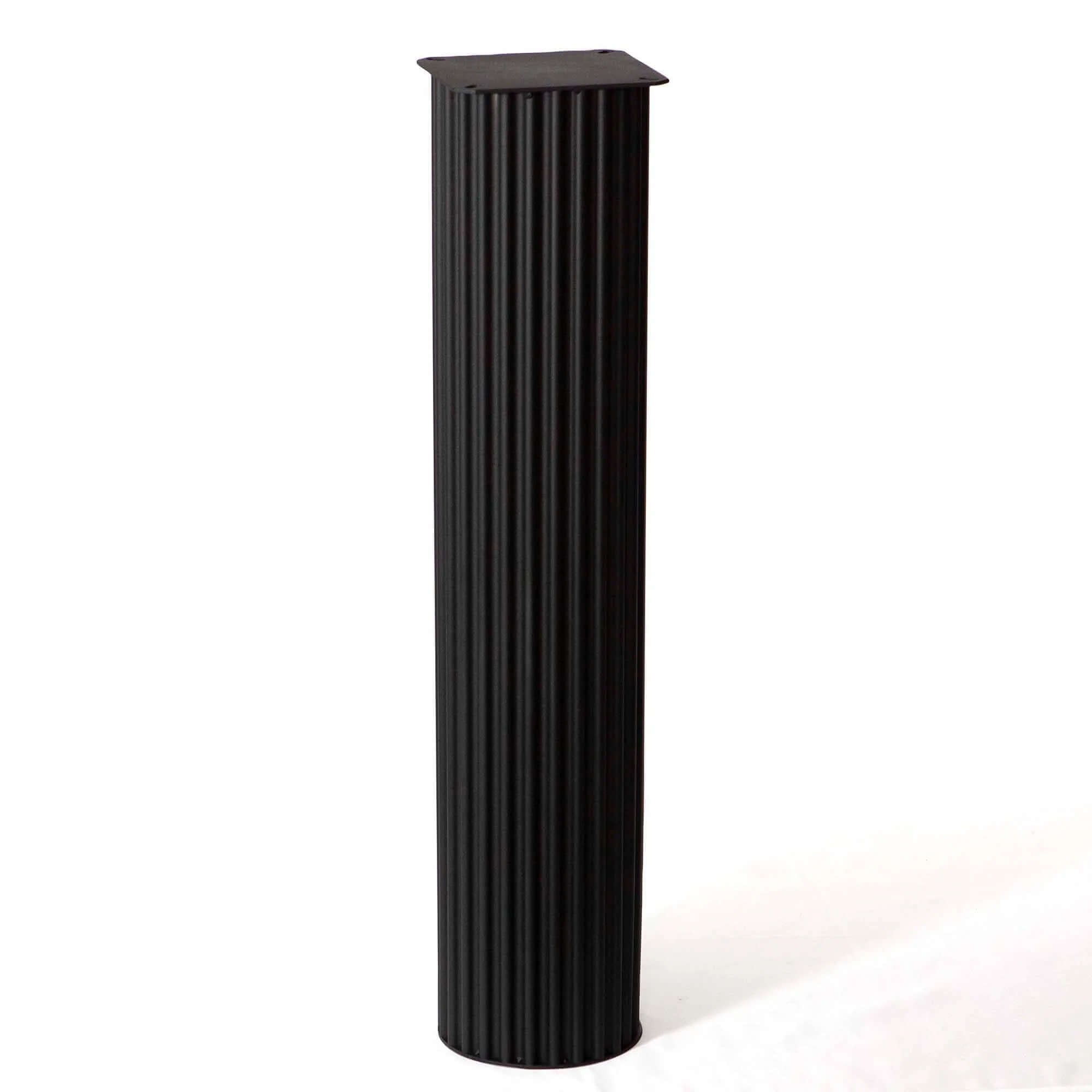 LK412 - Fluted Desk or Dining Table Legs, One Piece