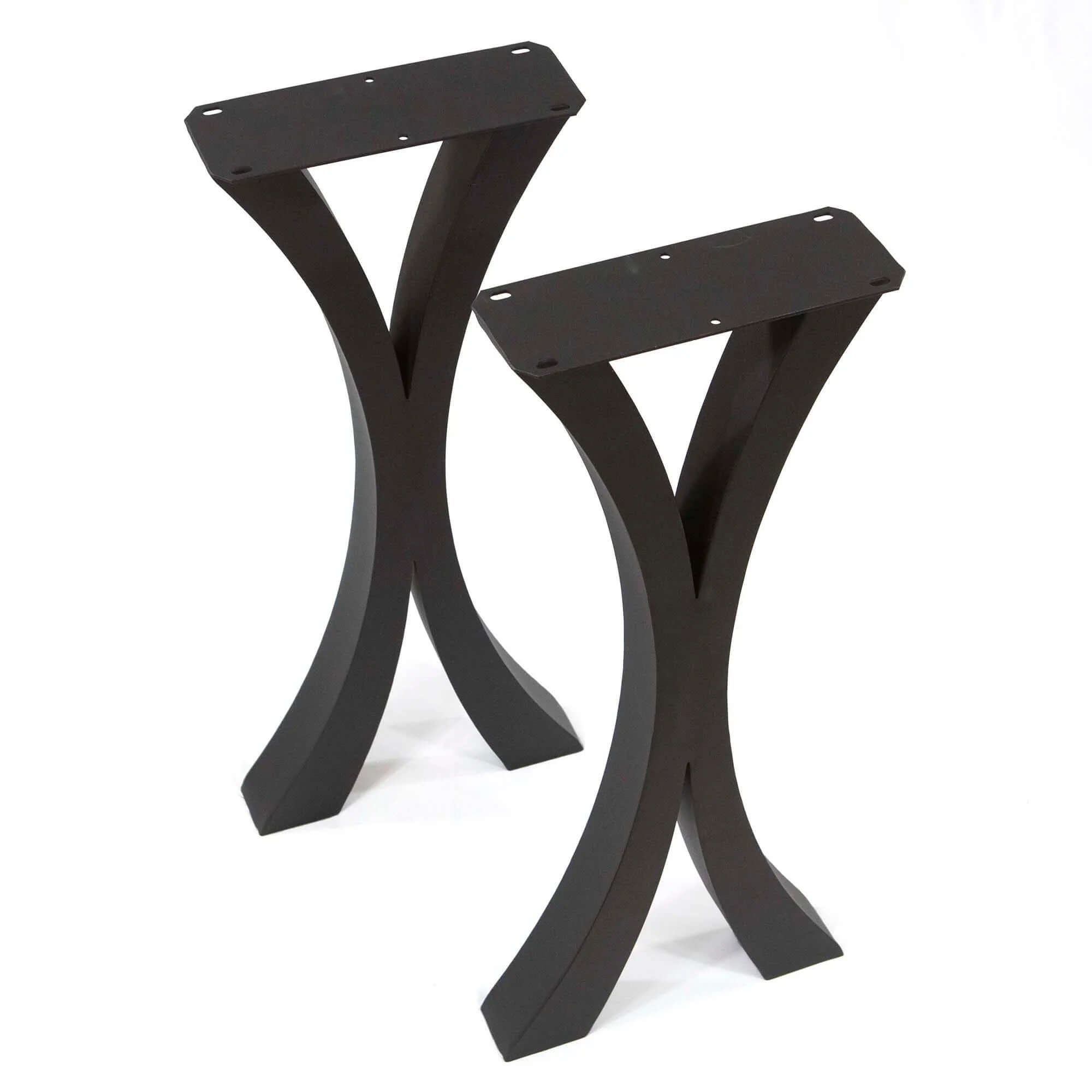 ST3013B, Flowy X-shaped Entryway Console Table legs, 1 Pair