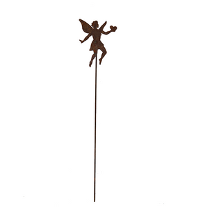 W4938 Angel Stake - rusted garden stakes
