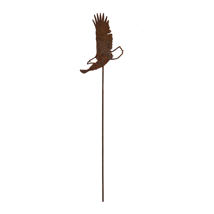 W4161 Eagle pick - rusted garden stakes