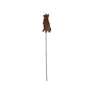 W4363 Dog Stakes - rusted garden stakes