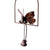 W3559A  - Hanging bell with butterfly - Natural Rusted