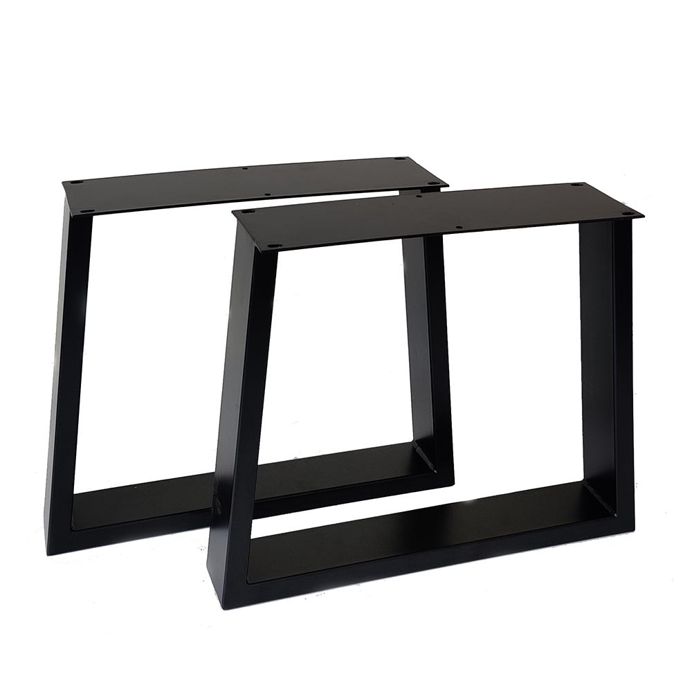 SS220N Trapezoid Coffee Table Legs, Narrow Top, 1 Pair 43cm X 41cm