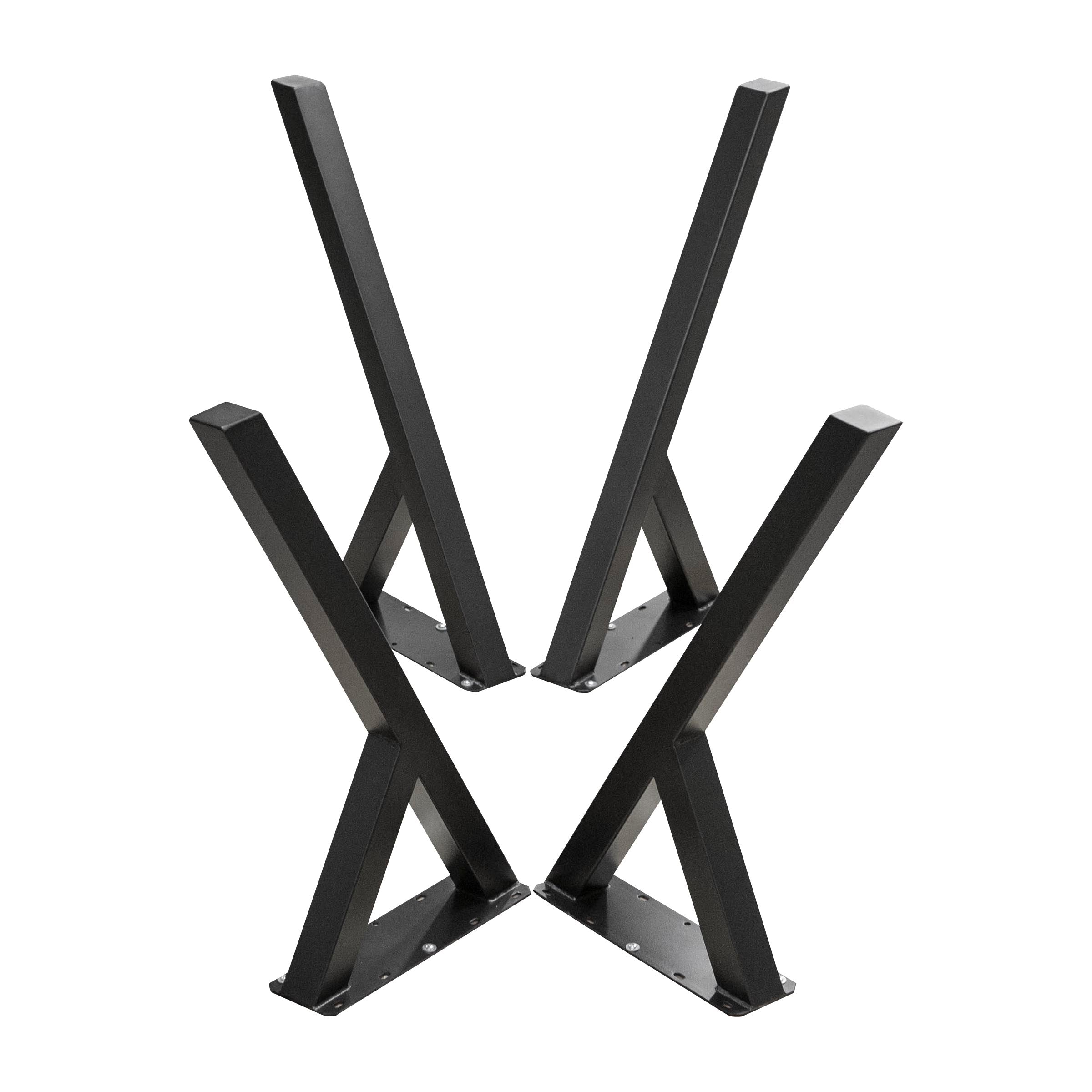 G800591  Y-shape Dining Table Legs 71cm H, Black Powder Coated, Set/4