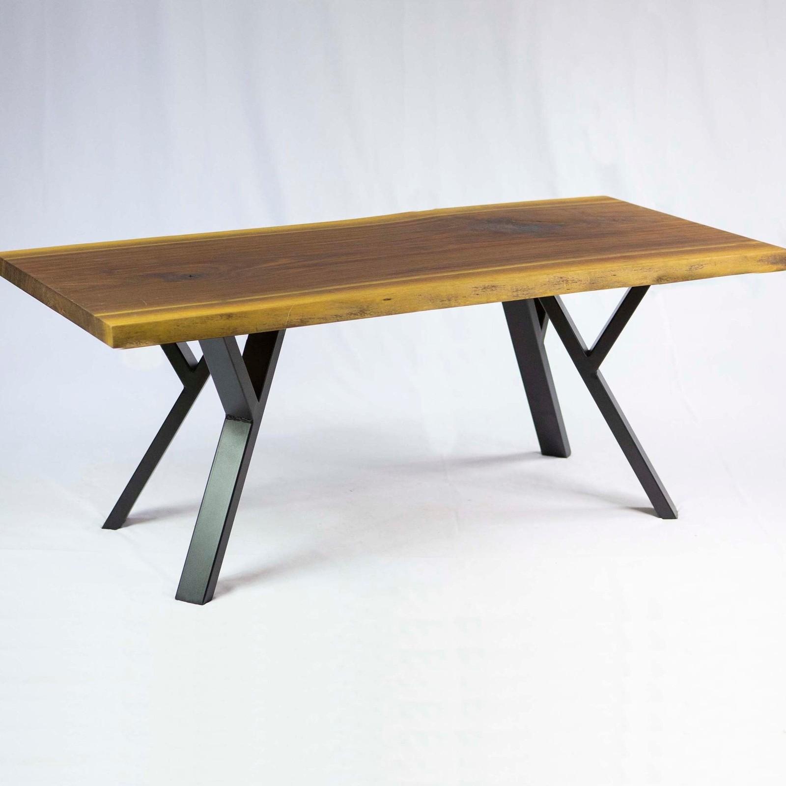 SS1200 Y-shape 41cm Coffee Table Legs, Black Powder Coated, Set/4