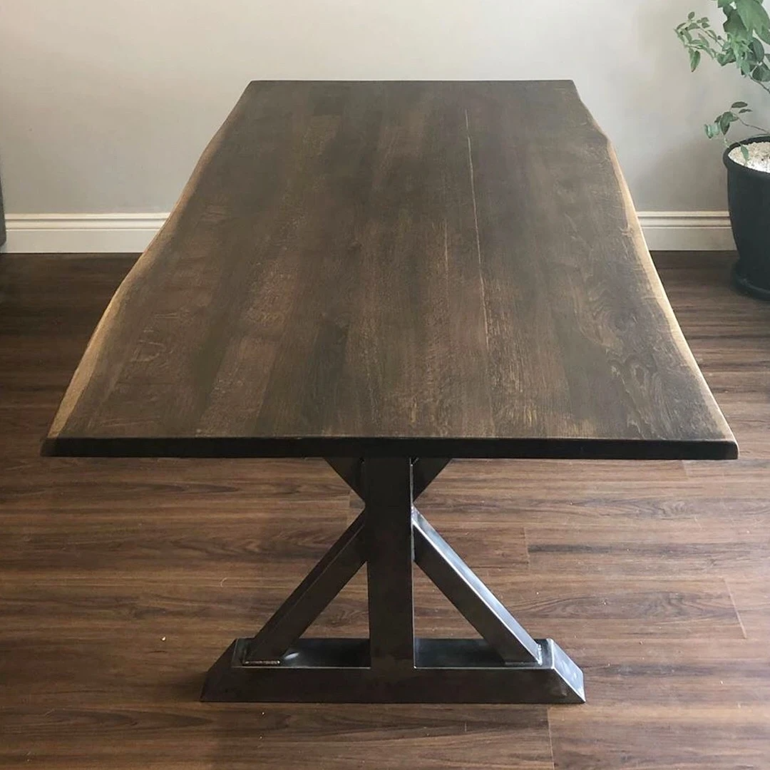 SS510 Trestle Dining Table Legs (For heavy table tops), 1 Pair, 71cm x 56cm