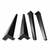 G800412-A-710mm Cone Dining Table Legs, Black Powder Coated, Set/4