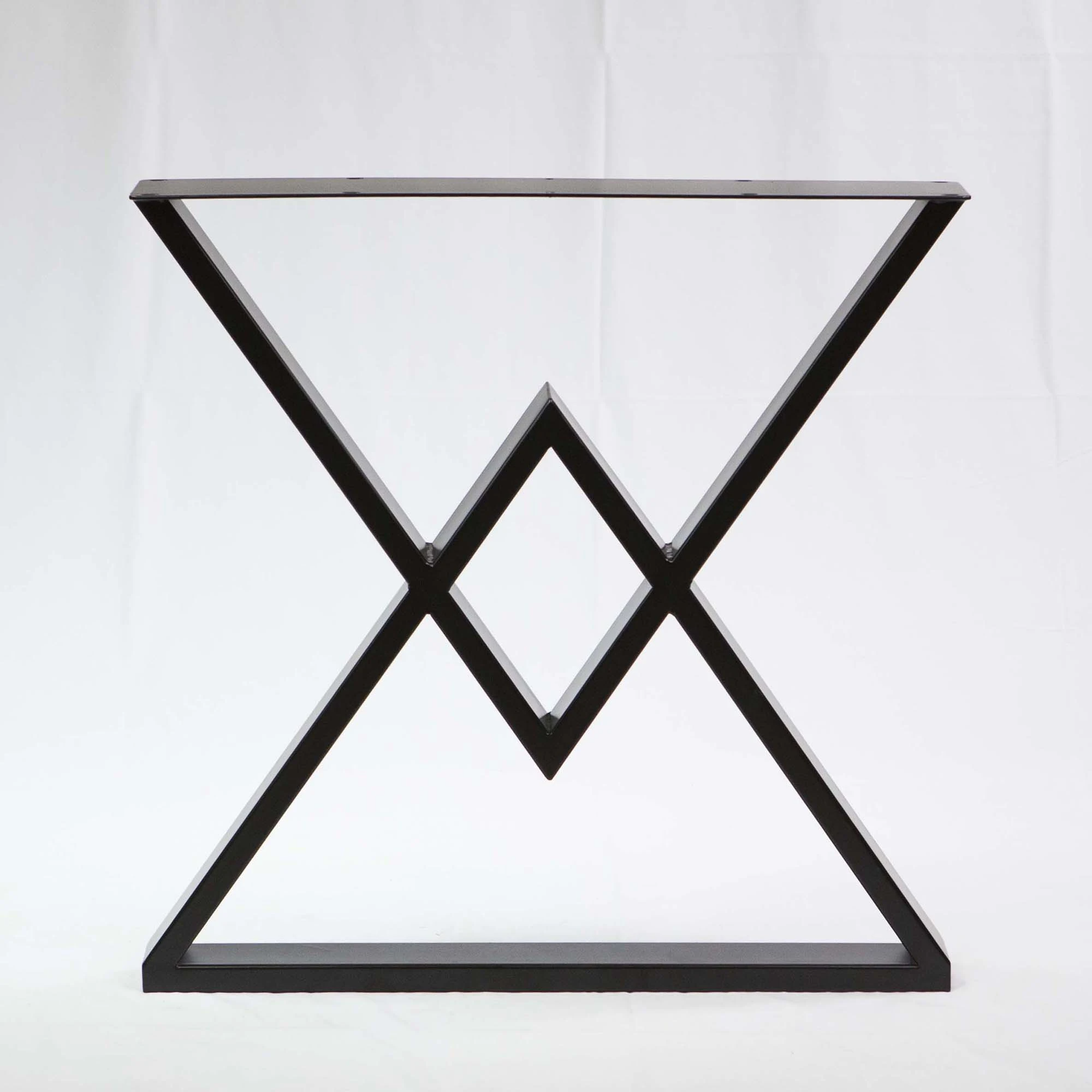 SS610 Diamond Dining Table Legs 1 Pair 71cm X 71cm