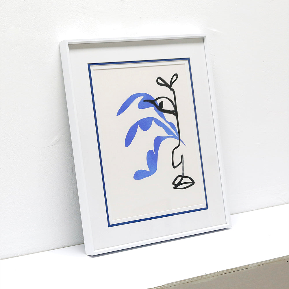 Blue Flowers  Abstract Art Wall art ASCB0006A - 40*50cm