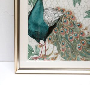 Green Peafowl I Wall Arts ASDB2002A - 60*60cm