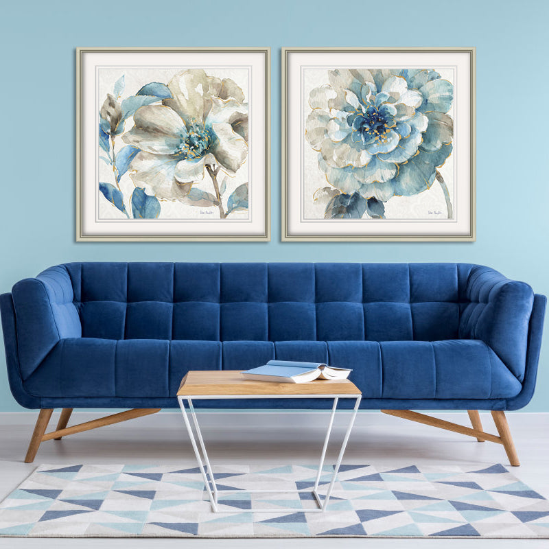 Blue flowers II Wall art ASJA1188B - 60*60cm