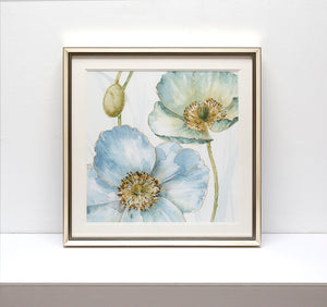 Blue flowers IV Wall art ASJA1191A - 60*60cm