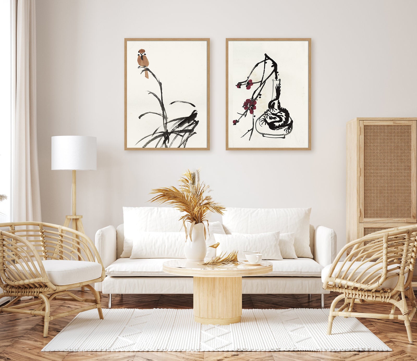 Traditional ink painting II Wall art ASZC1016D - 60*80cm