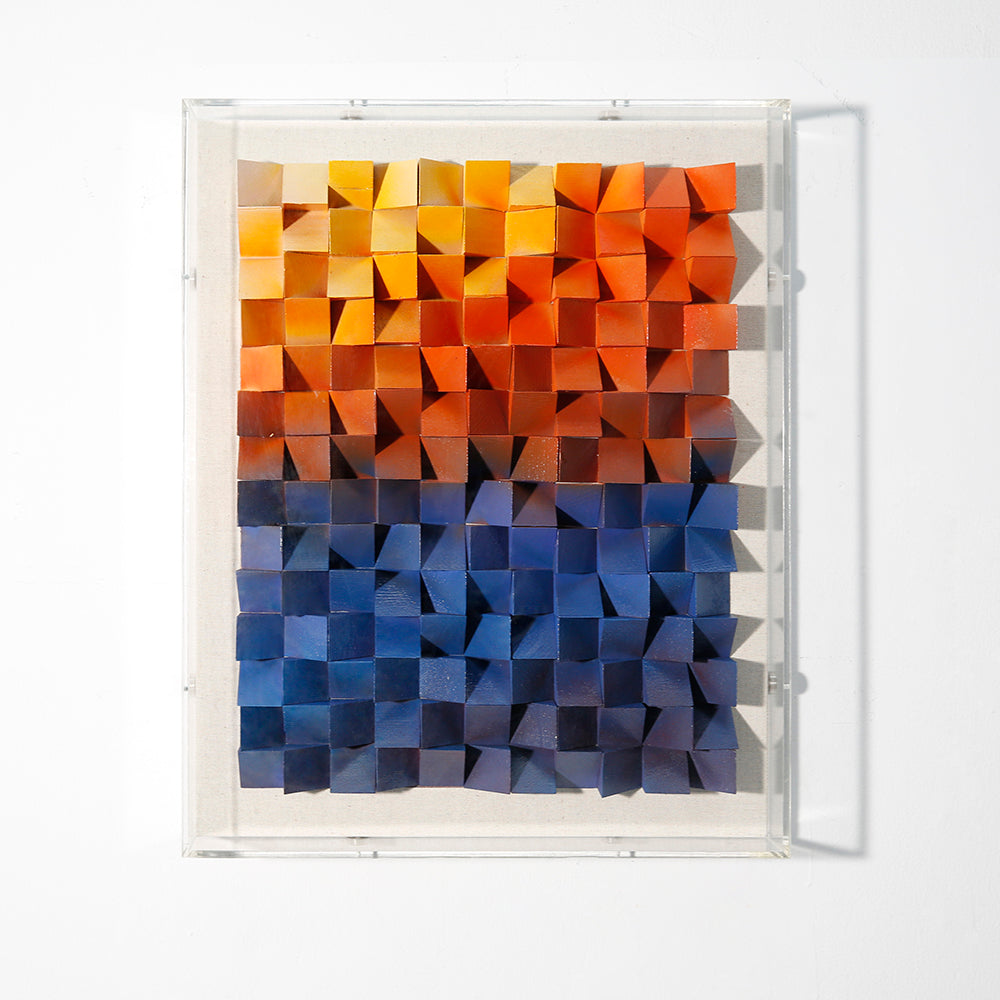 Wooden blocks I wall art 3D art BDOC1002B - 40*50cm
