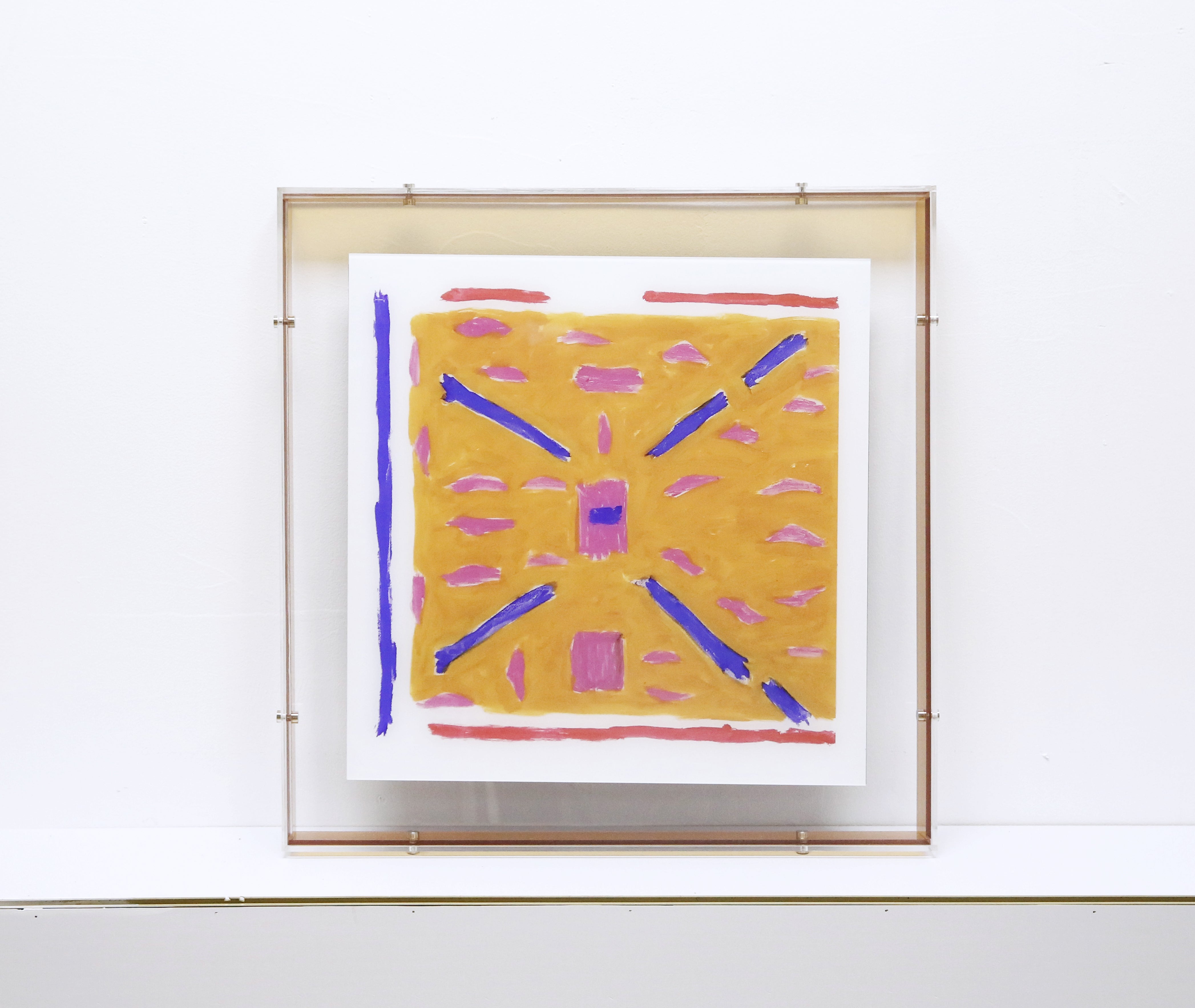 Orange Acrylic Wall art CABA0037A - 60*60cm