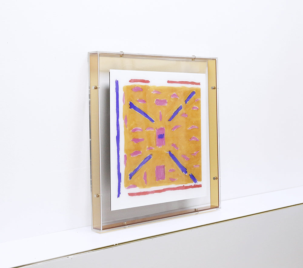 Orange Acrylic Wall art CABA0037A - 60*60cm