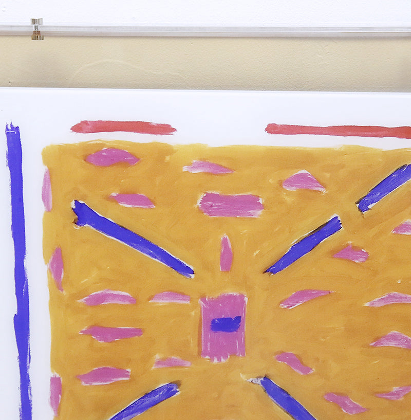 Orange Acrylic Wall art CABA0037A - 60*60cm