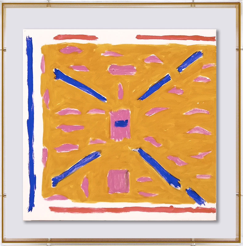 Orange Acrylic Wall art CABA0037A - 60*60cm