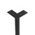 G800098-710 Cone Shape Dining Table Legs, Black Powder Coated, Set/4