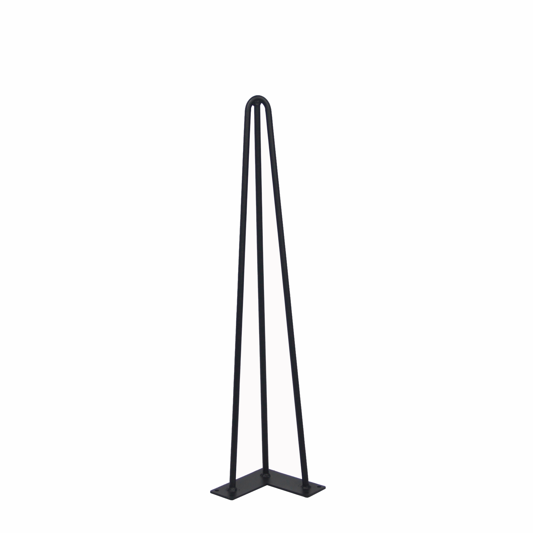 W5032B Reinforced 3-rod Hairpin leg 55cm -Black powder coated