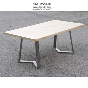 SS410 Cress Dining Table Legs, 1 Pair 71 x 50cm