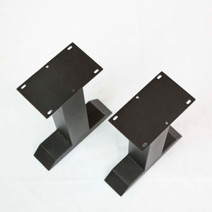 SS800 Tee Shape Bench legs, 1 Pair, Black Powder Coated, 40 x 20cm