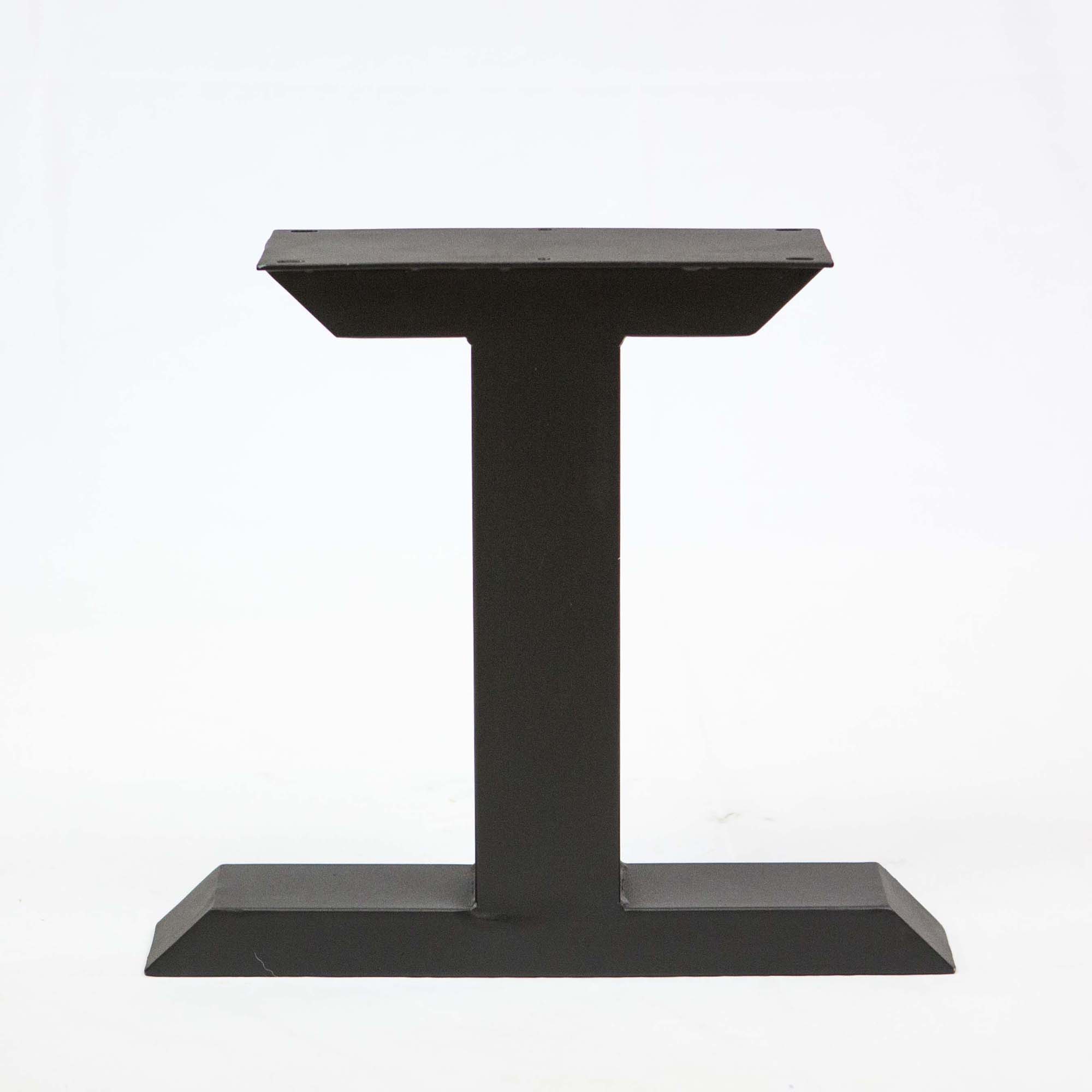 SS820 Tee Shape Coffee Table Legs, 1 Pair, Black Powder Coated, 40 X 45cm