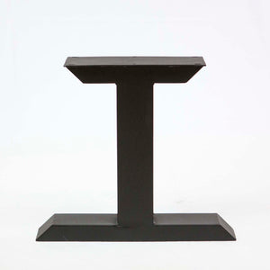SS820 Tee Shape Coffee Table Legs, 1 Pair, Black Powder Coated, 40 X 45cm