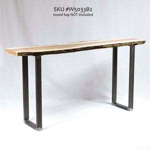 W5033B Console table U legs, 1 Pair (Set of 2 legs) 71cm tall 31cm wide