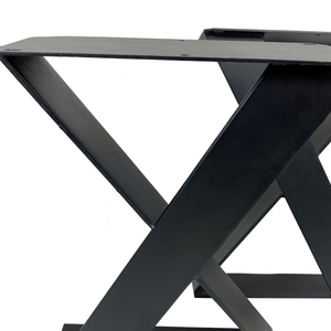 W5039E Flat Iron Bench X Legs (narrow coffee table), 1 Pair (Set of 2 legs)