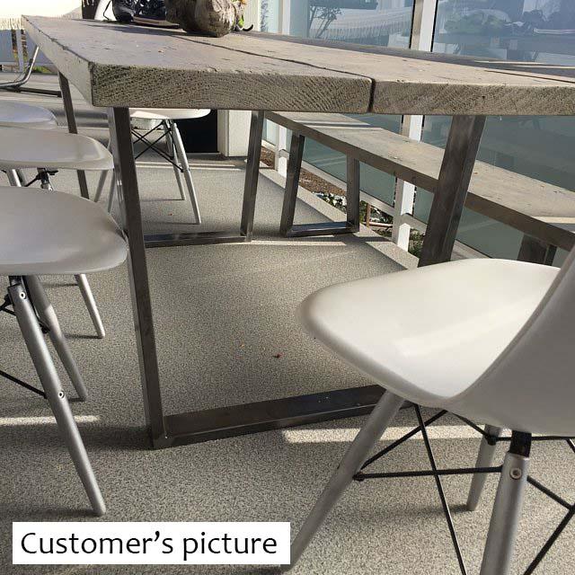 SS210W2 Trapezoid Dining Table legs, Wide Top, 1 Pair 71cm X 71cm