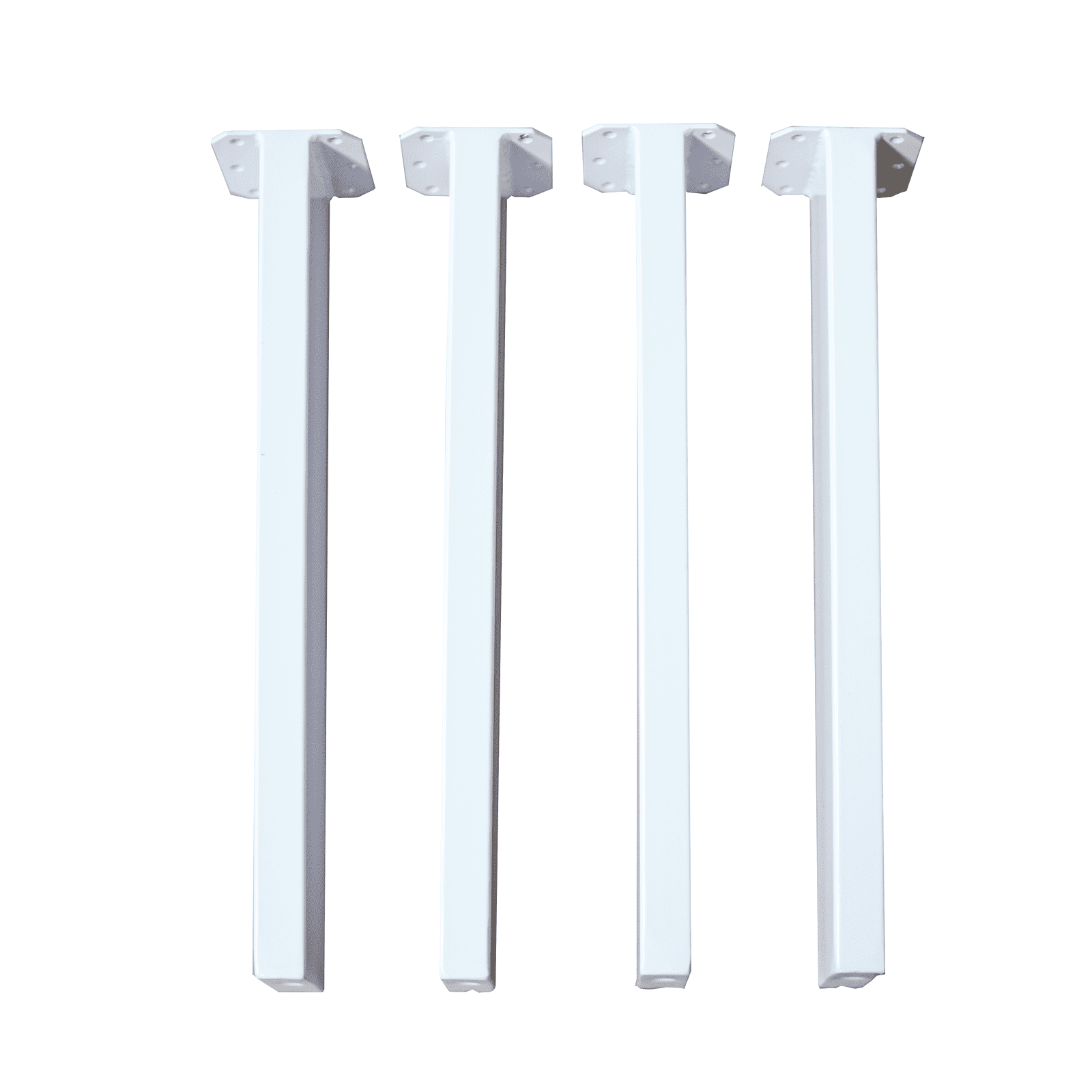 SS900 Angled Coffee Table Legs 41cm H, Black Powder Coated, Set/4